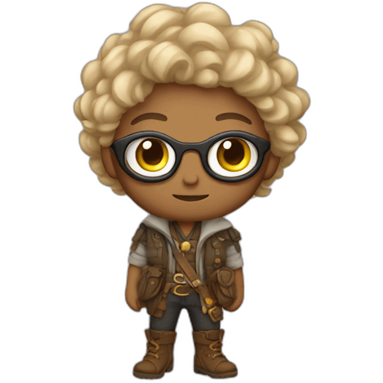 Treasure Hunter non-binary full body emoji eyes emoji