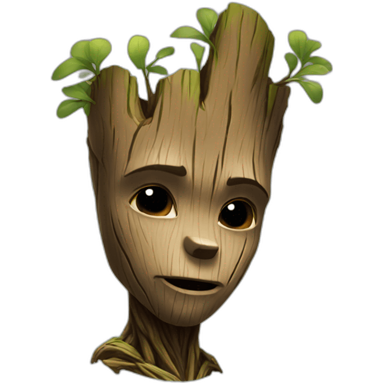 groot kiss emoji