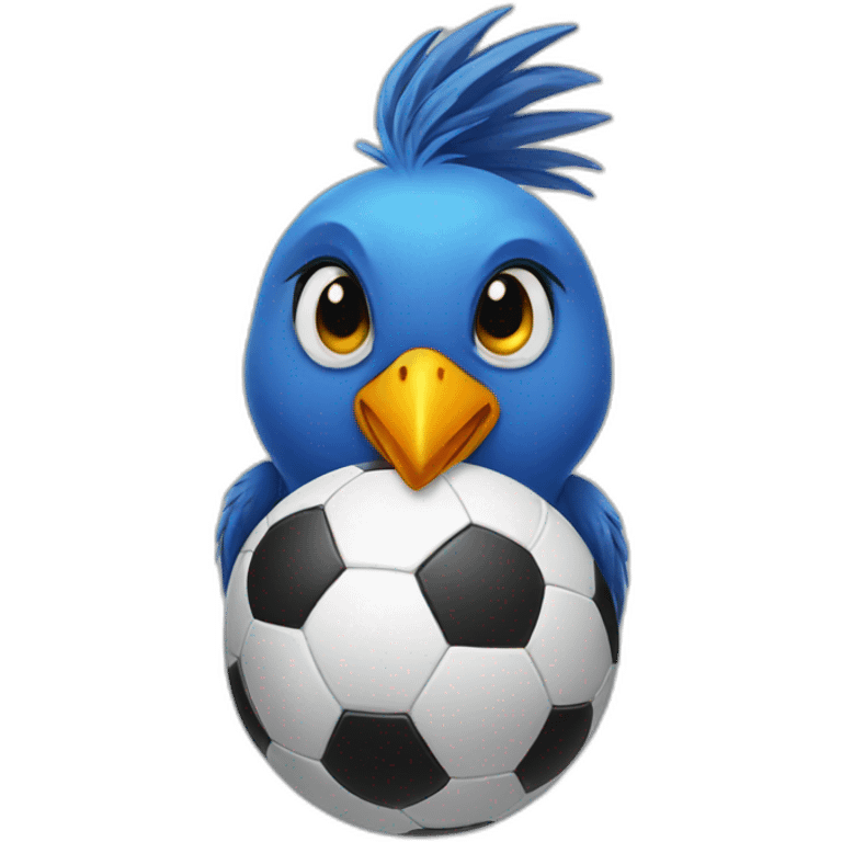 soccer-bird emoji