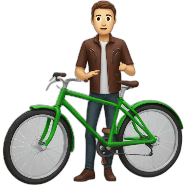 elon with bike emoji