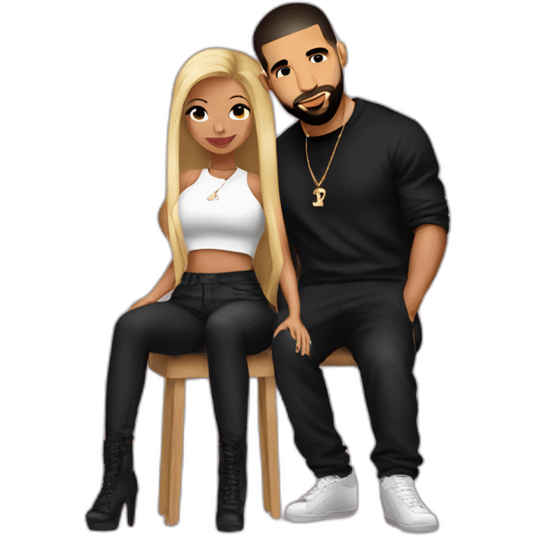 Drake and Nicki emoji