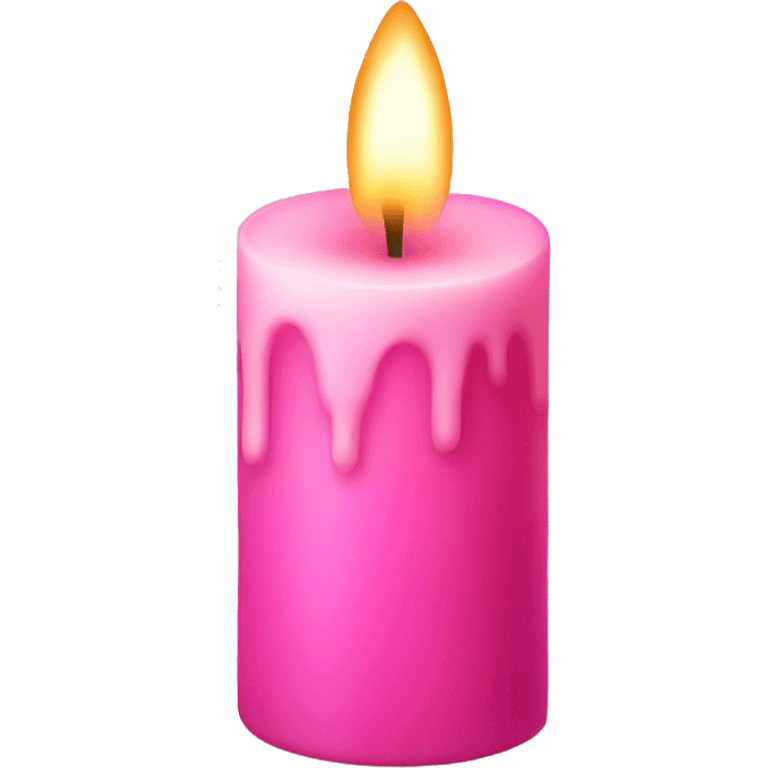 Pink candle  emoji