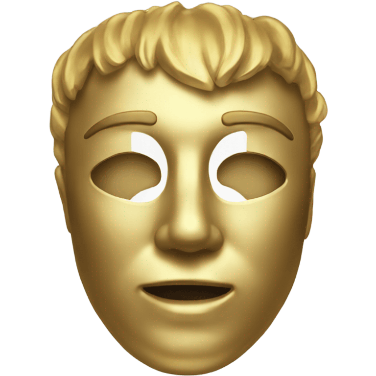 gold mask emoji