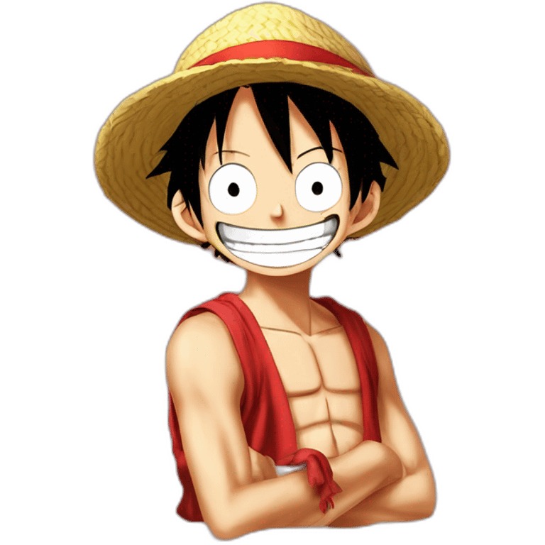 Monkey d luffy a 9 queu emoji