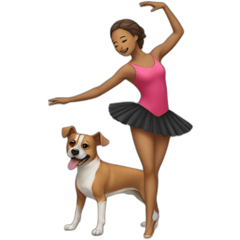 danseuse sur chien emoji