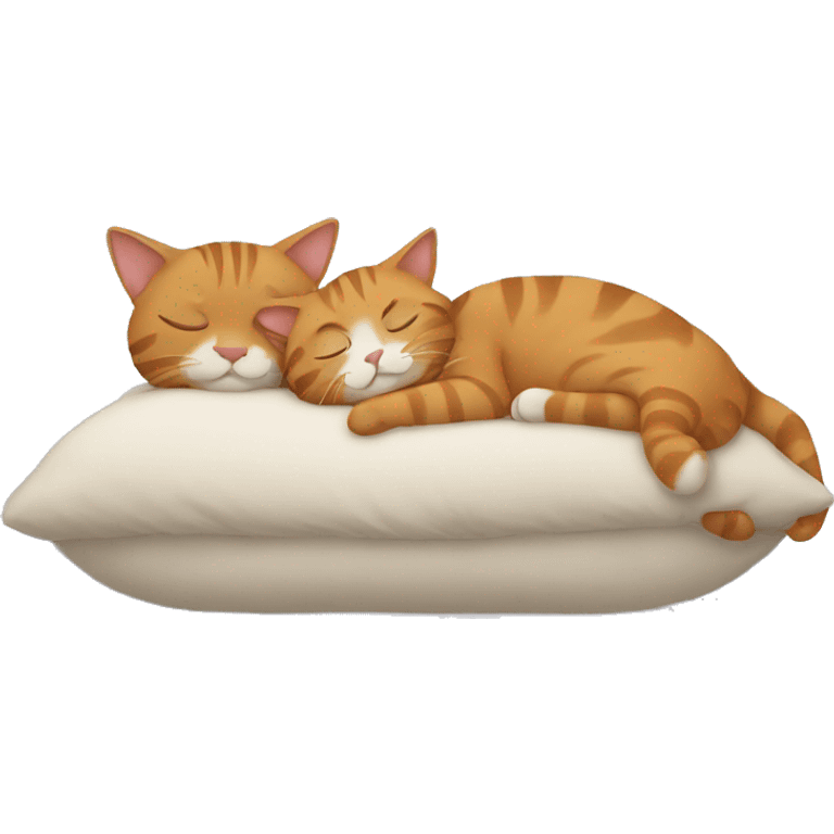 two cats sleeping emoji