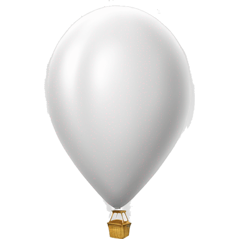 throught ballon in white emoji