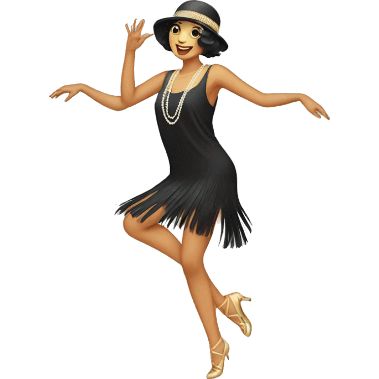 dancing flapper  emoji