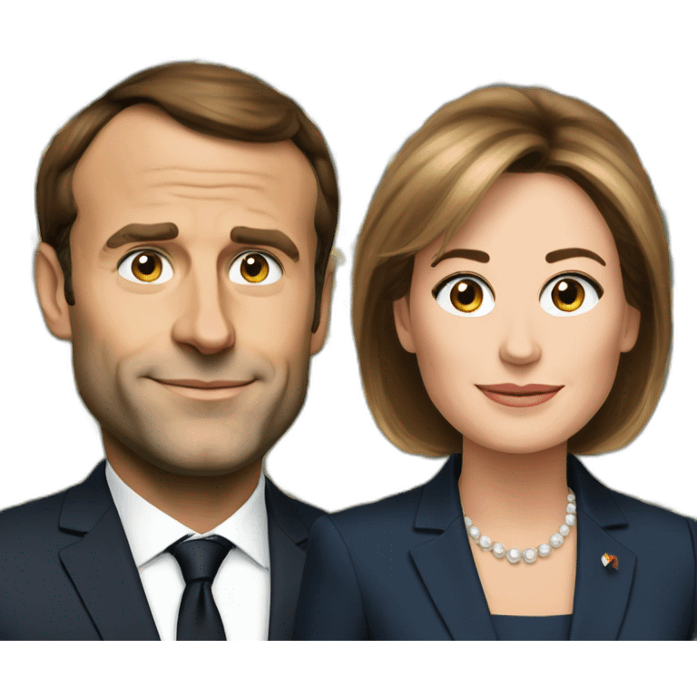 Macron et Brigitte emoji