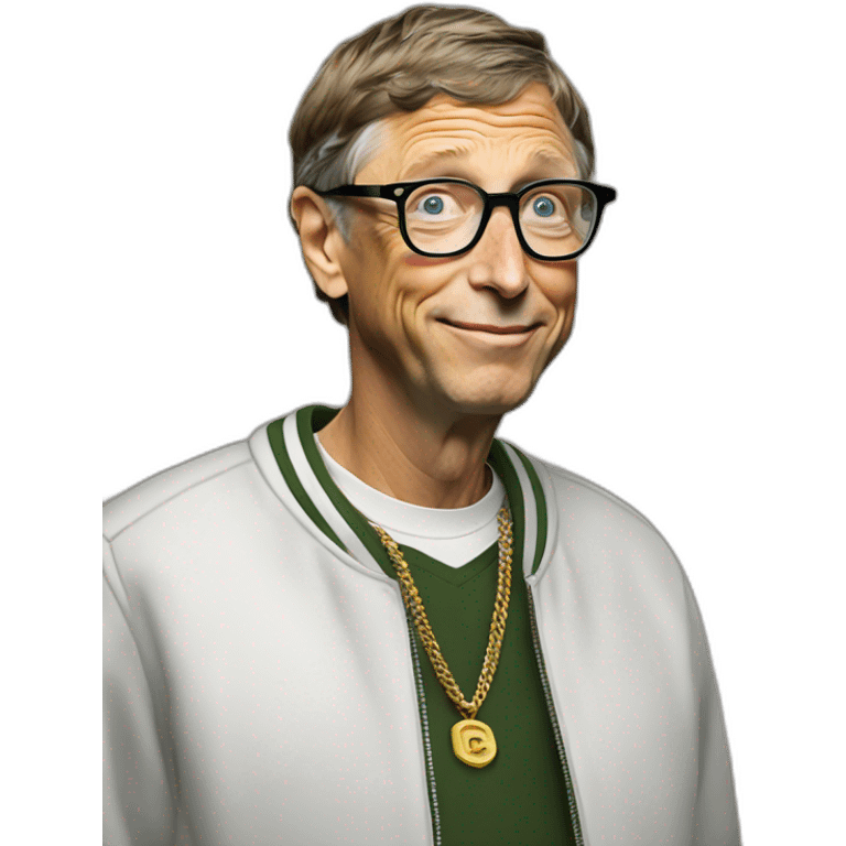 Bill gates as a rapper emoji