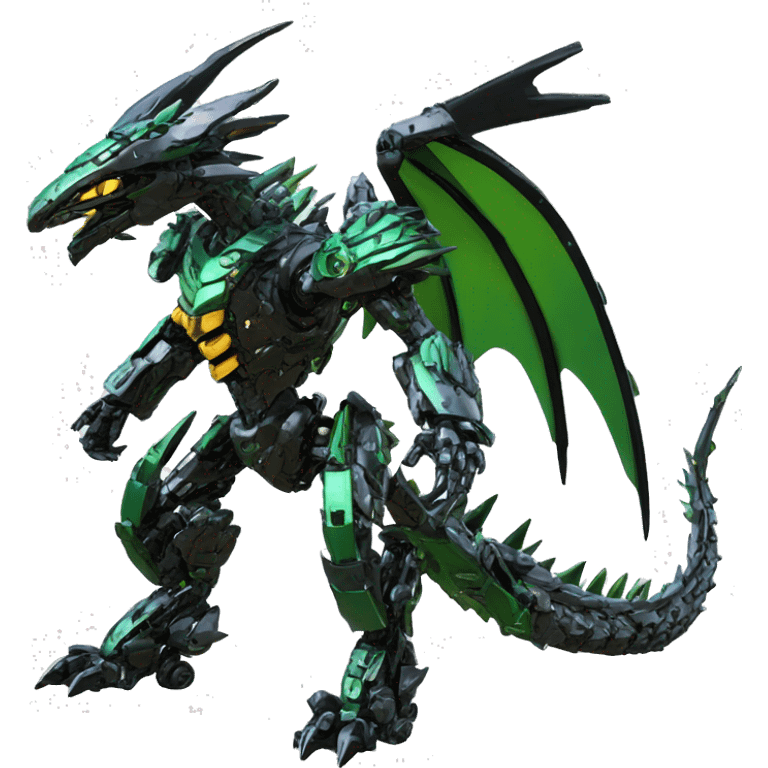 futuristic spiky dragon-Bionicle-mecha full body emoji