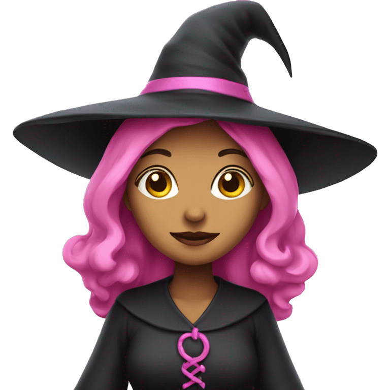 Witch in pink emoji