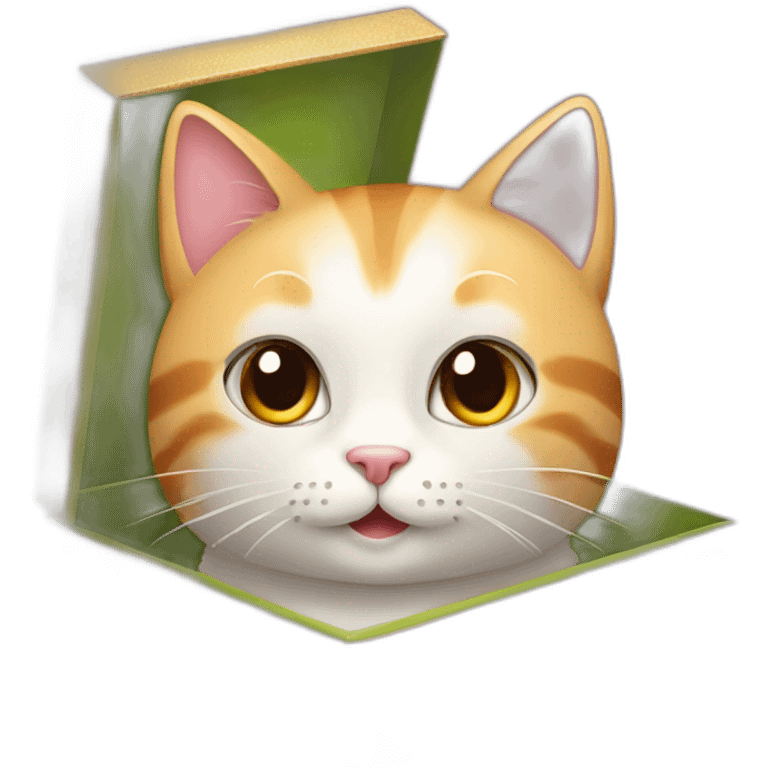 cat in gift box emoji