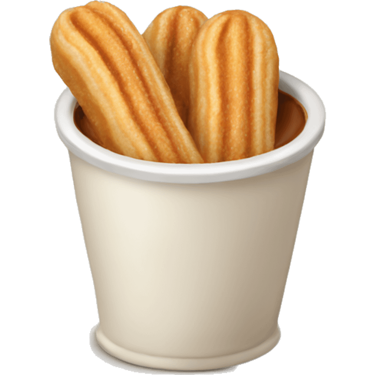 Filled cream churro emoji