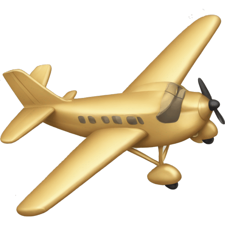 light golden plane  emoji