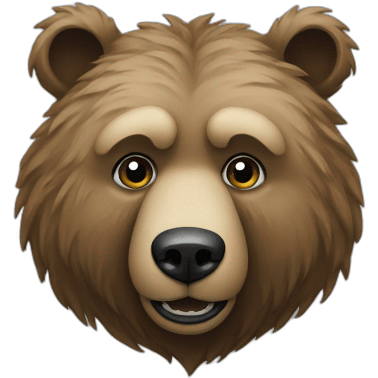 face bear with urban flow emoji