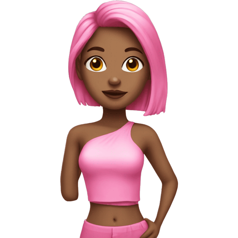 Girl coquette pink emoji