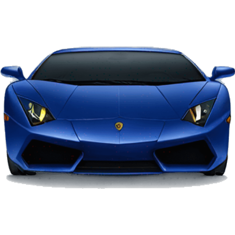 navy blue lamborghini  emoji