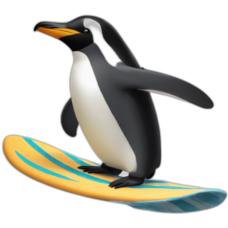 pengin-surfing emoji