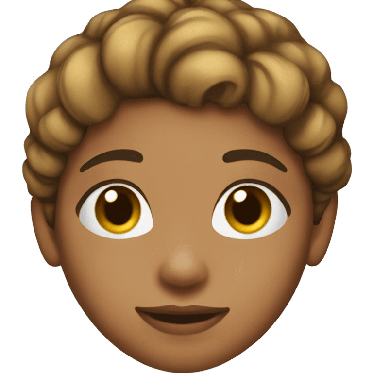 medium skin tone girl happy in Christmas emoji