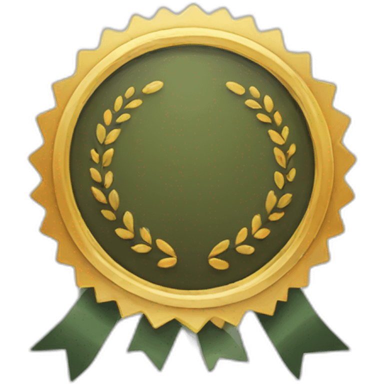 Certificate badge emoji