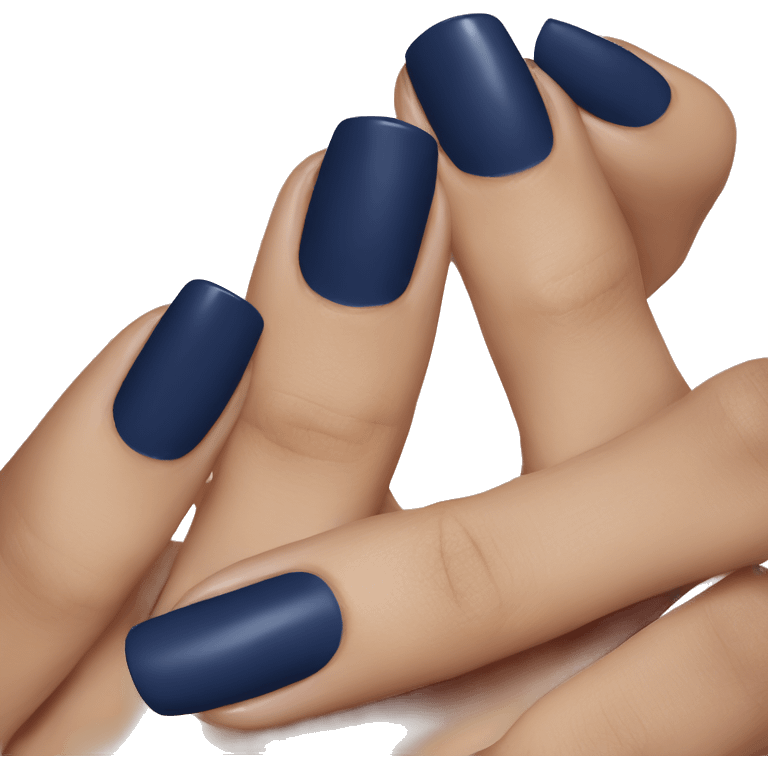 navy blue nail polish emoji