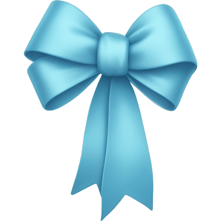 light blue bow emoji