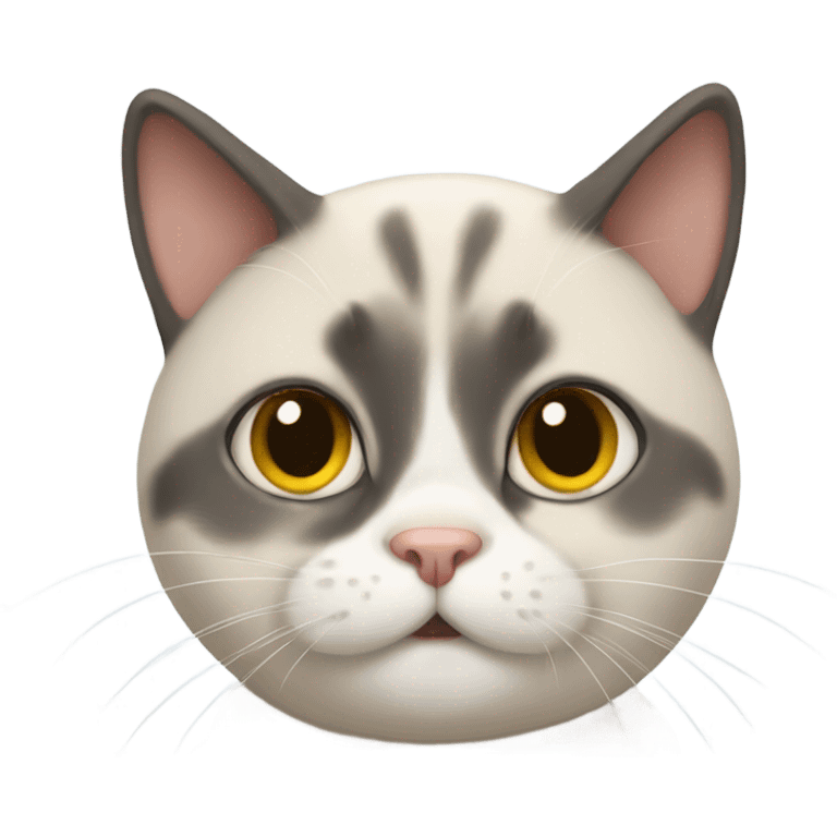 Cat with Down syndrome emoji