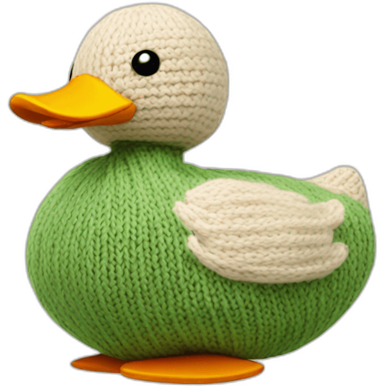 Knitted duck emoji