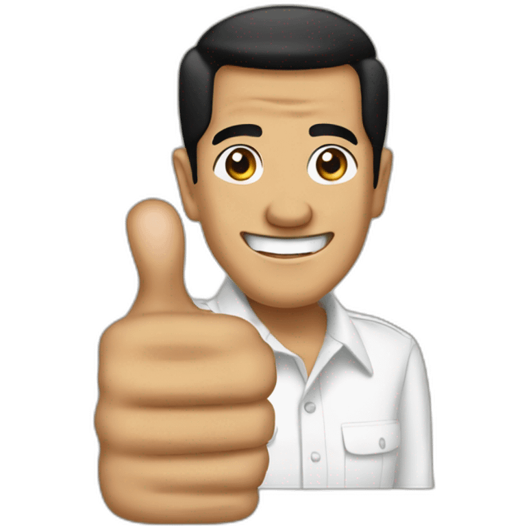 jokowi thumbs up emoji