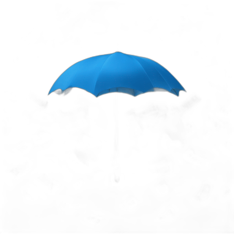 Blue umbrella with banknotes rain emoji