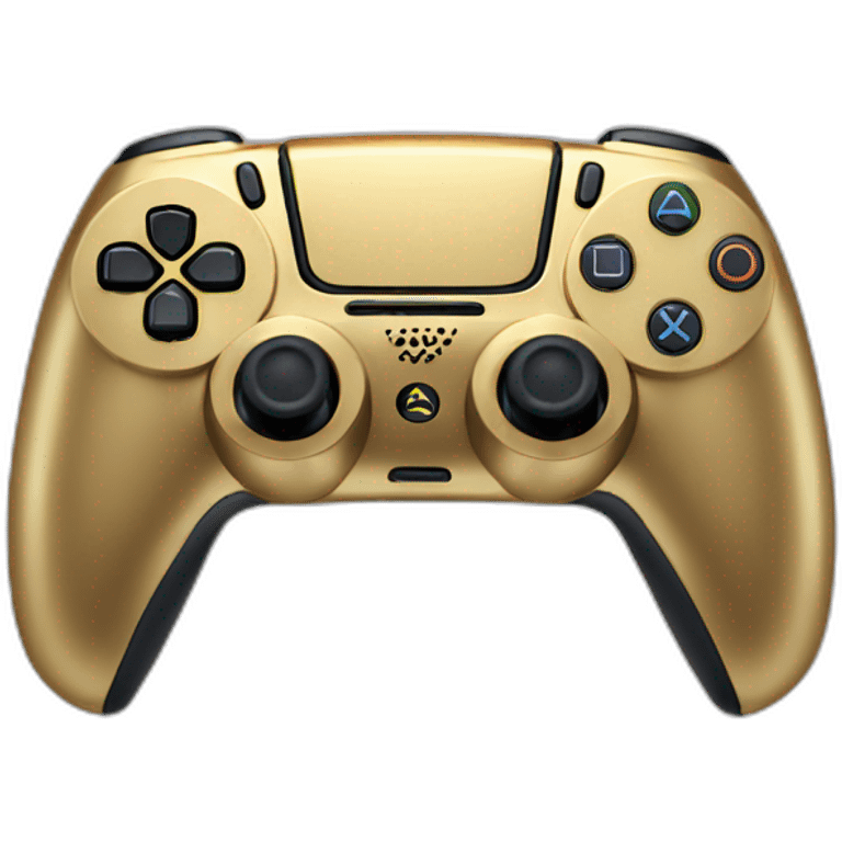 PS5 gold game pad  emoji