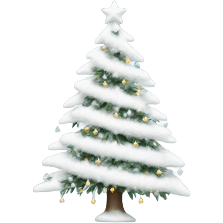 White Christmas tree emoji