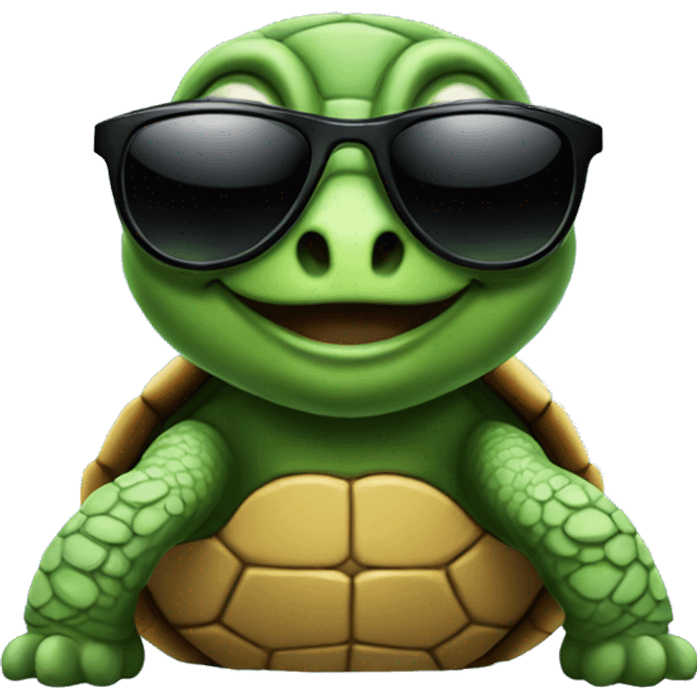 turtle with sunglasses emoji