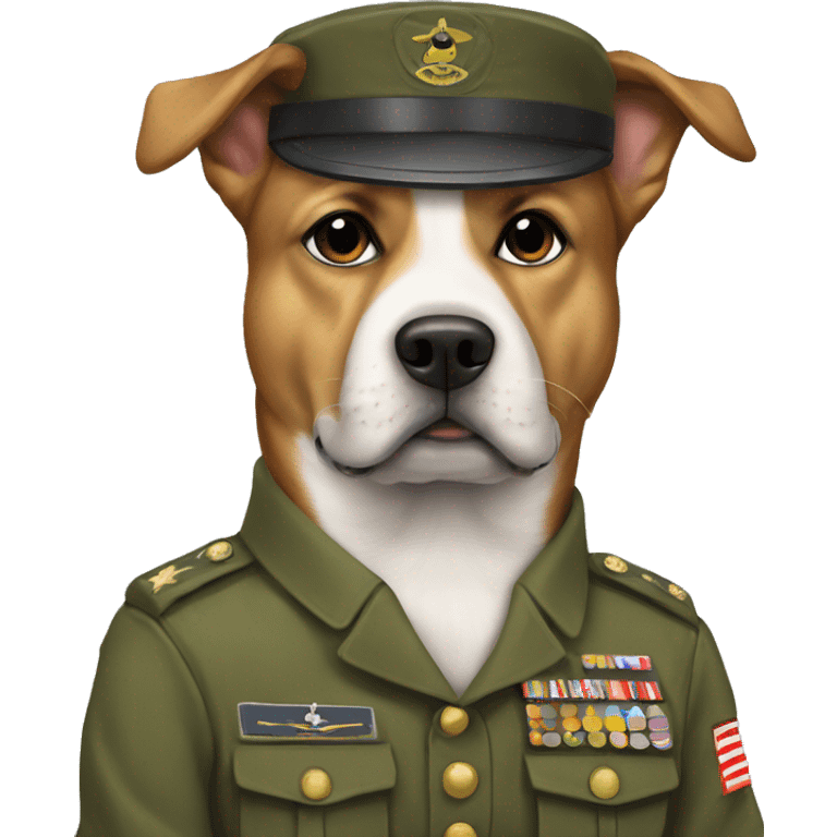 dog in army uniform  emoji