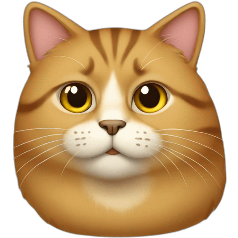 Light-brown-Fat-cat emoji