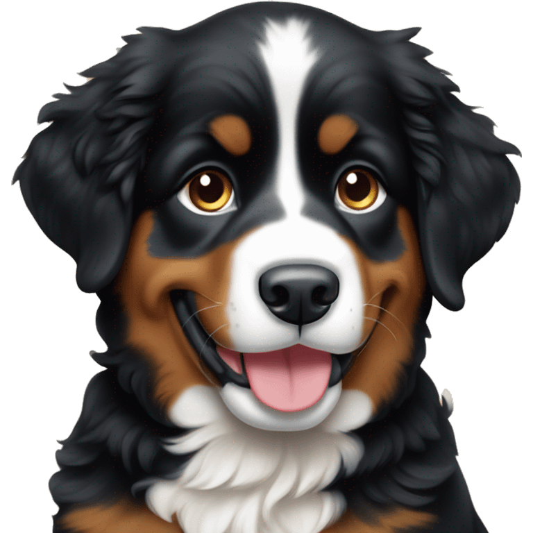 Bernese mountain dog puppy emoji