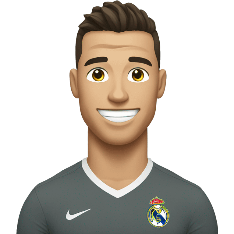 ronaldo posing with a wink  emoji