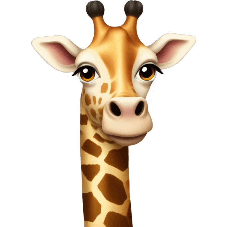 Giraffe and cow hybrid emoji