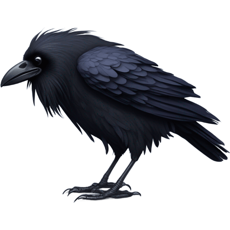 Raven bird losing emoji