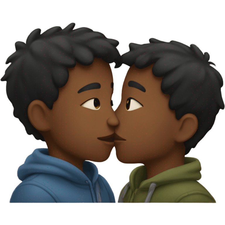 Boys kissing  emoji