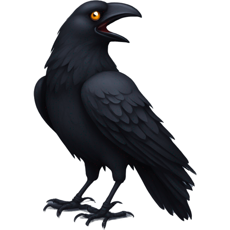 Evil crow emoji