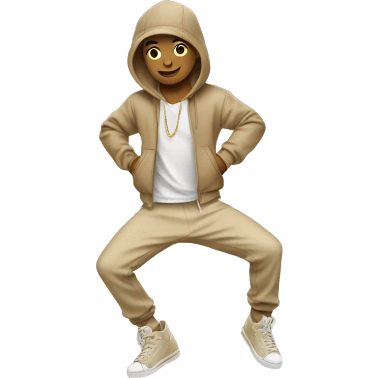 beige outfit breakdancer emoji