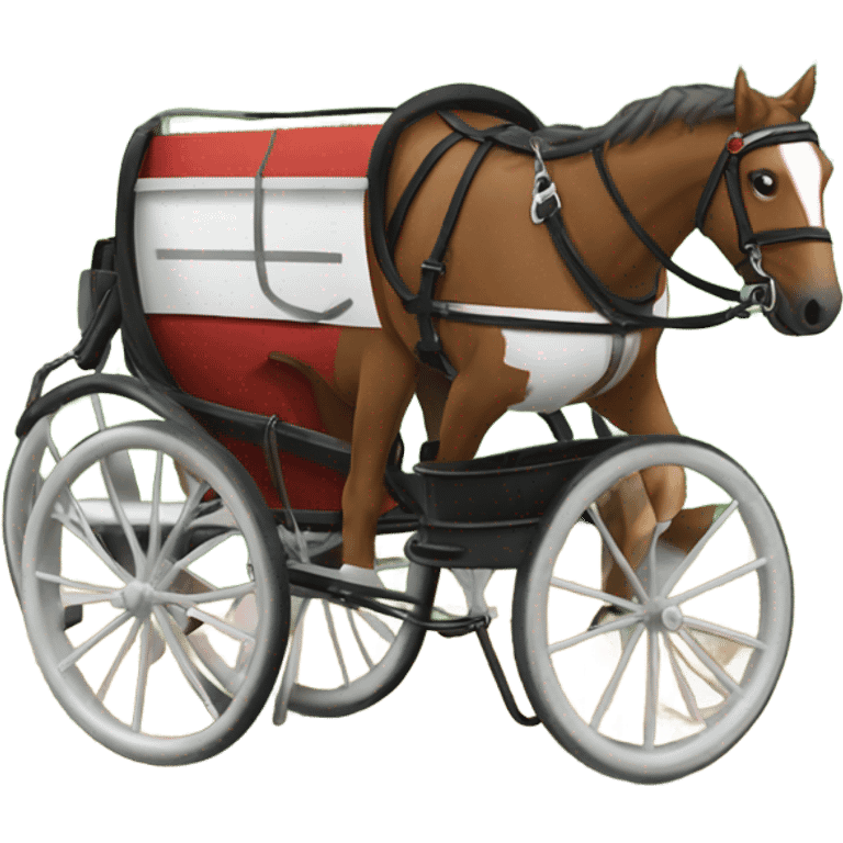 harness race cart side view emoji