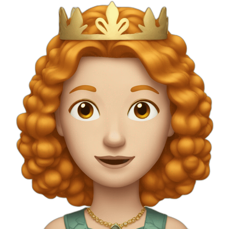 Ginger queen emoji