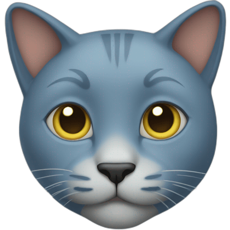 the blue cat emoji