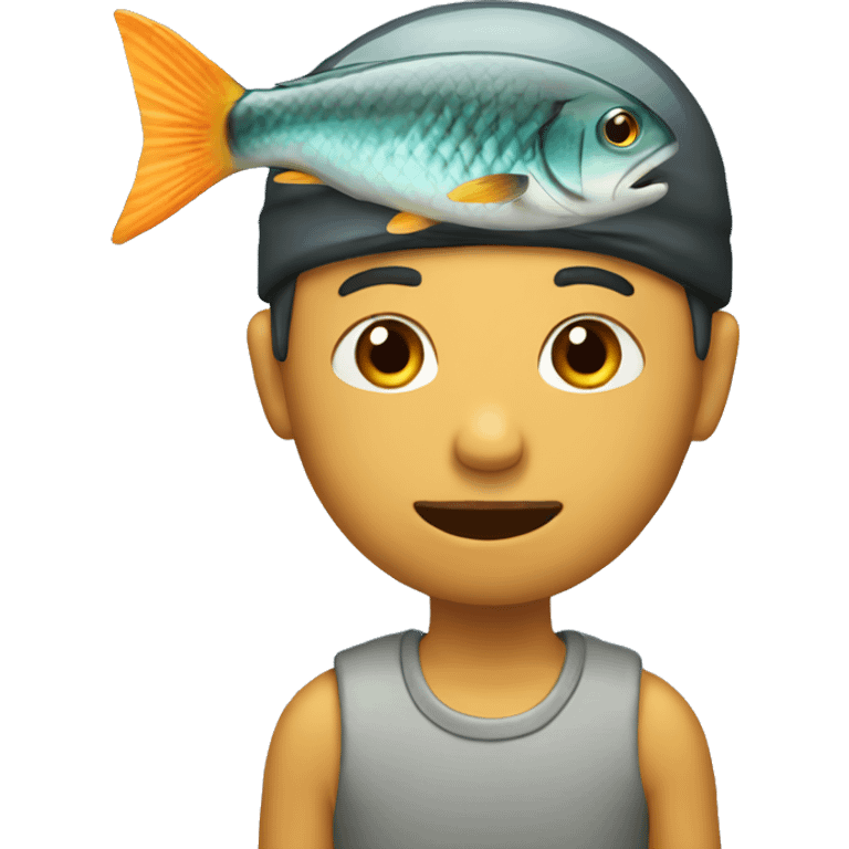 Person with fish on head emoji