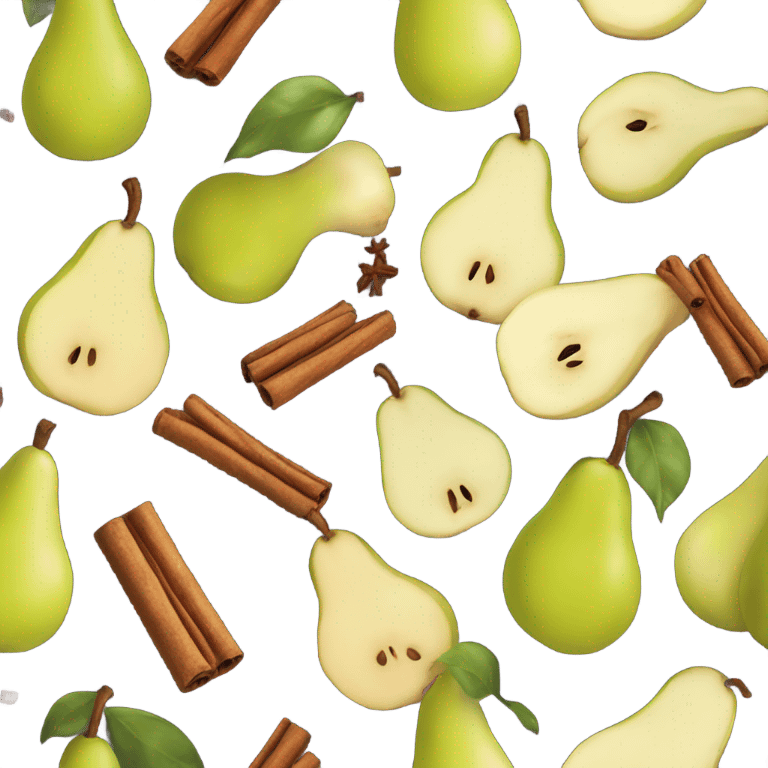 Pear and cinnamon wine emoji