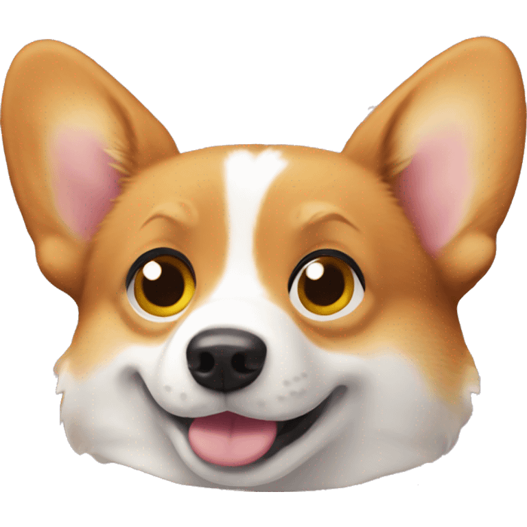 Corgi rolling eyes emoji