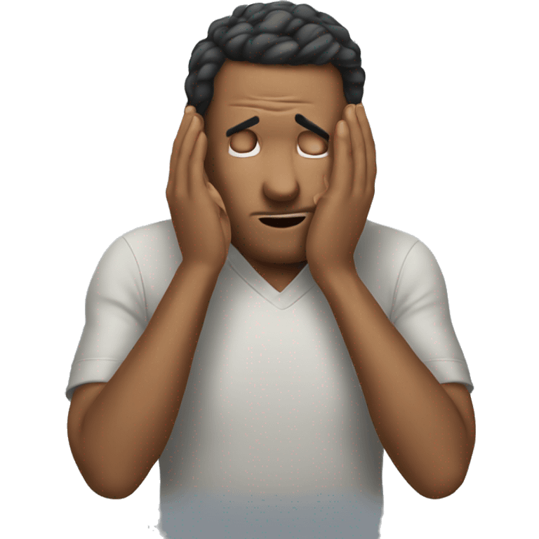 make emoji of steve doing facepalm emoji